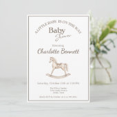 Wiegje Baby Shower Neutraal Kaart (Staand voorkant)