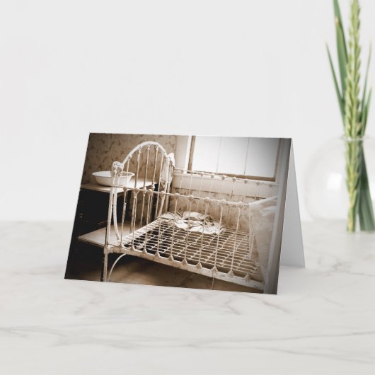  Wiegjes Wenskaart, leeg van binnen Kaart (Voorkant)