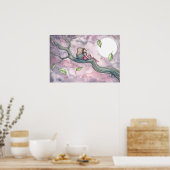 Wieglied op de Wind Fee en Uil Poster (Keuken)