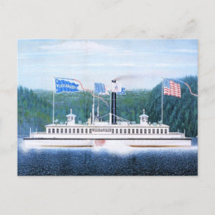 Wiehawken stoomveerboot 1868 briefkaart