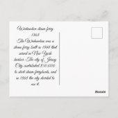 Wiehawken stoomveerboot 1868 briefkaart (Achterkant)