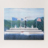 Wiehawken stoomveerboot 1868 legpuzzel (Horizontaal)