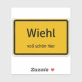 Wiehl Aufkleber Sticker Autoaufkleber (Vel)