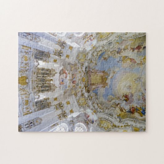 Wiekirche-kerkplafondpuzzel Legpuzzel (Horizontaal)