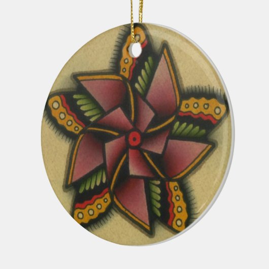 wiel 2 keramisch ornament (Links)