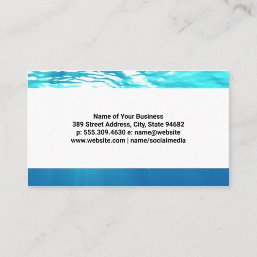 Wiel | Bot | Vis en poten Visitekaartje (Achterkant)