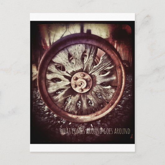 wiel briefkaart (Voorkant)