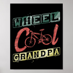 Wiel Cool Opa Cadeau Voor Fietser Fietstocht Wielr Poster