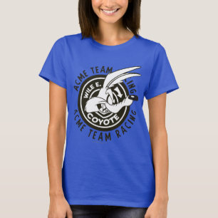 Wiel E. Coyote Acme Team Racing B/W T-shirt