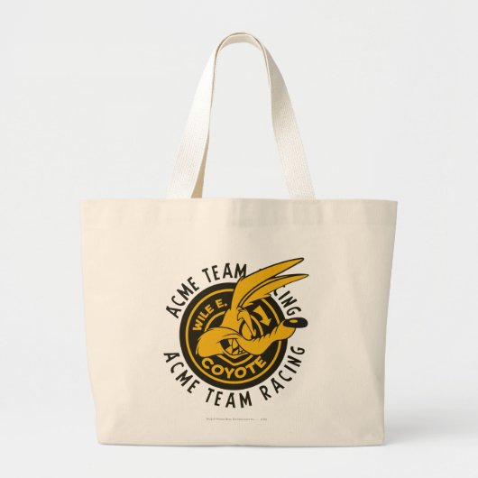Wiel E. Coyote Acme Team Racing Grote Tote Bag (Voorkant)