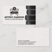 Wiel- en bandenservice | logo autokarrosseriemonte visitekaartje (Voorkant / Achterkant)