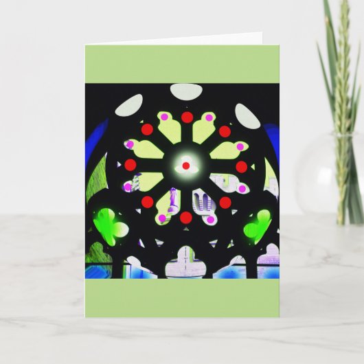 Wiel fortuin feestdagen kaart (Voorkant)