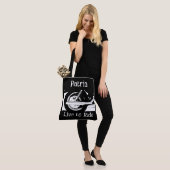 Wiel met live-naar-rijdende motorfiets tote bag (Op model)