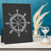 Wiel op koolstofvezelstijl fotoplaat (Zijkant)