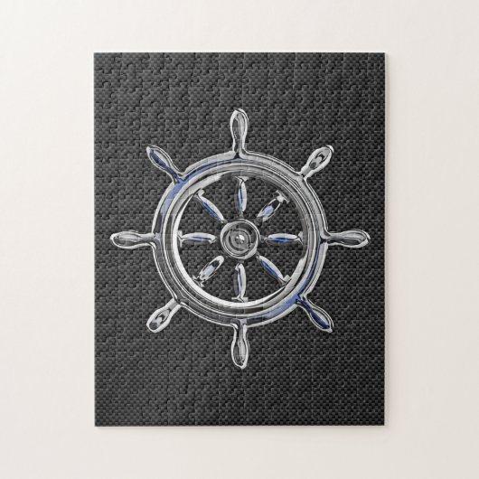 Wiel op koolstofvezelstijl legpuzzel (Verticaal)