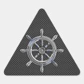 Wiel op koolstofvezelstijl sticker (Voorkant)