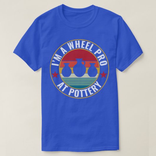 Wiel Pro bij Aardewerk Grappige Potter Pun Keramie T-shirt (Design voorkant)