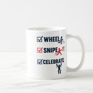 Wiel Snipe Vier Hockey Slang Checklist Ontwerp Koffiemok