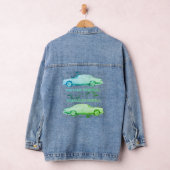 wiel, tijdloze sensatie – Retro Car & Motor Denim Jacket (Hangar)