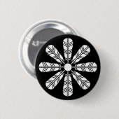 Wiel van acht loopveren ronde button 5,7 cm (Voorkant /achterkant)