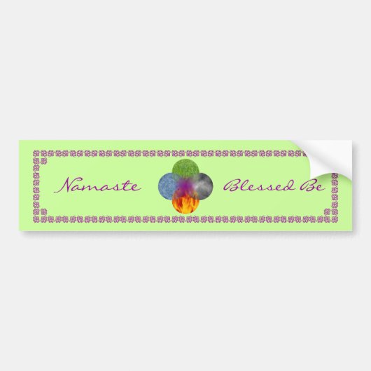 Wiel van Being - Groen Bumpersticker (Voorkant)