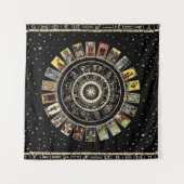 Wiel van de dierenriem, astrologie grafiek en de M Wandkleed (Voorkant (horizontaal))