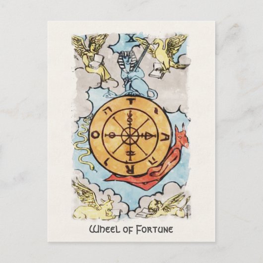Wiel van de forensische Kaart Arcana Tarot (Voorkant)