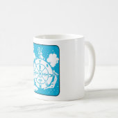 Wiel van de Fortune - 1960s verkoopautomaat Tarot Koffiemok (Voorkant rechts)