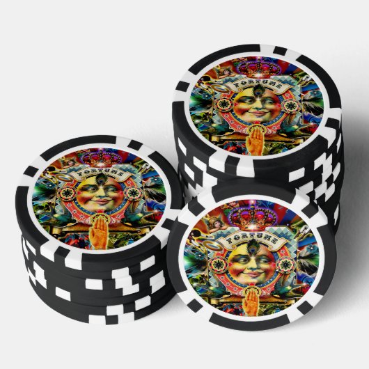 Wiel van de Fortune Poker Chips (Opstapeling)