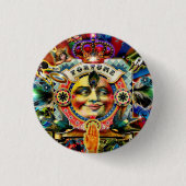 Wiel van de Fortune Ronde Button 3,2 Cm (Voorkant)