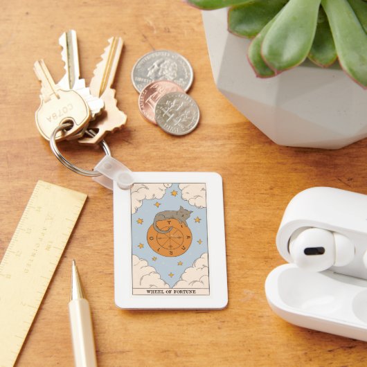 Wiel van de "Fortune tarot card"-esoterische diffu Sleutelhanger (Bureau)