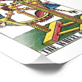 Wiel van de Fortune Tarot-Kaart Foto Afdruk (Hoek)