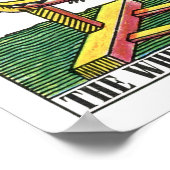 Wiel van de Fortune Tarot-Kaart Poster (Hoek)