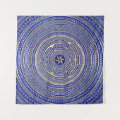 Wiel van de Griekse sleutelversiering Wandkleed (Voorkant (horizontaal))