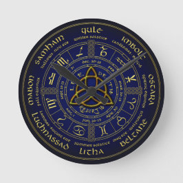 wiel van de jaarklok ronde klok