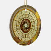 Wiel van de jaarrondenversiering keramisch ornament (Rechts)