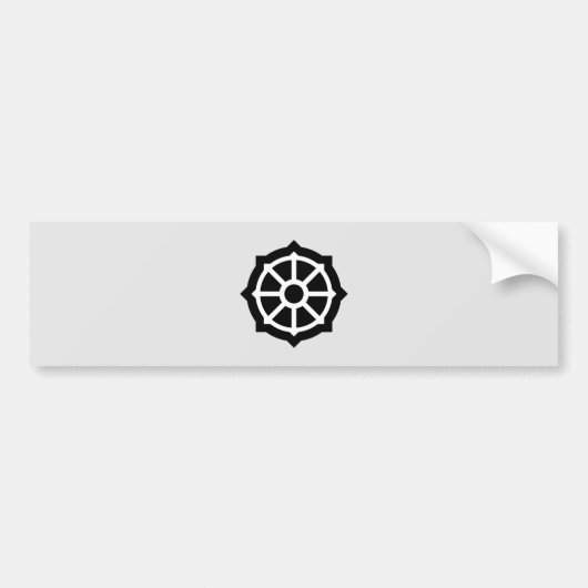 Wiel van Dharma (Boeddhisme, hindoes) Bumpersticker (Voorkant)