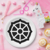 Wiel van Dharma (Boeddhisme, hindoes) Papieren Bordje (Feest)