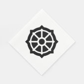 Wiel van Dharma (Boeddhisme, hindoes) Servet (Hoek)