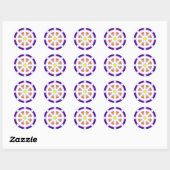 Wiel van Dharma Ronde Sticker (Vel)
