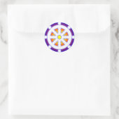 Wiel van Dharma Ronde Sticker (Tas)