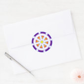Wiel van Dharma Ronde Sticker (Envelop)