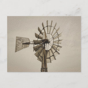 Wiel van een leeg Briefkaart van de windmolen