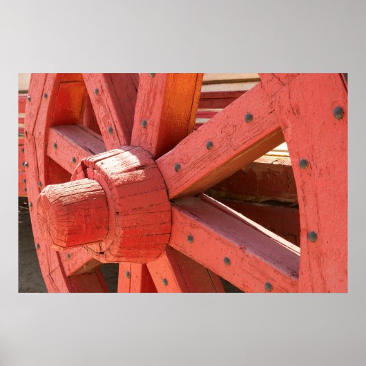 Wiel van een wagen Detail Poster (Voorkant)