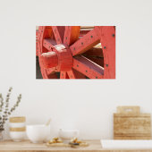 Wiel van een wagen Detail Poster (Keuken)