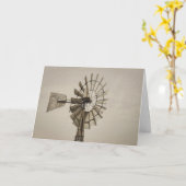 Wiel van een Wenskaart van de windmolen Kaart (Gele Bloem)