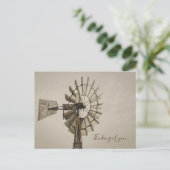 Wiel van een windmolen sepia die aan uw Briefkaart (Staand voorkant)