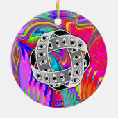 Wiel van Ezekiel met twee zijden Keramisch Ornament (Achterkant)