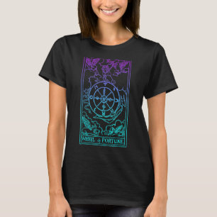 Wiel van F-Gothic Tarot-Kaart in kleuren Tarot T-shirt