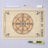 Wiel van fortuin tarot kaart kruiden bladeren tissuepapier (Craft)